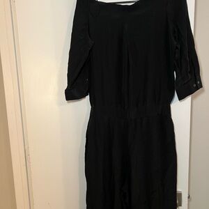 Theory Charcoal Off-Shoulder Top